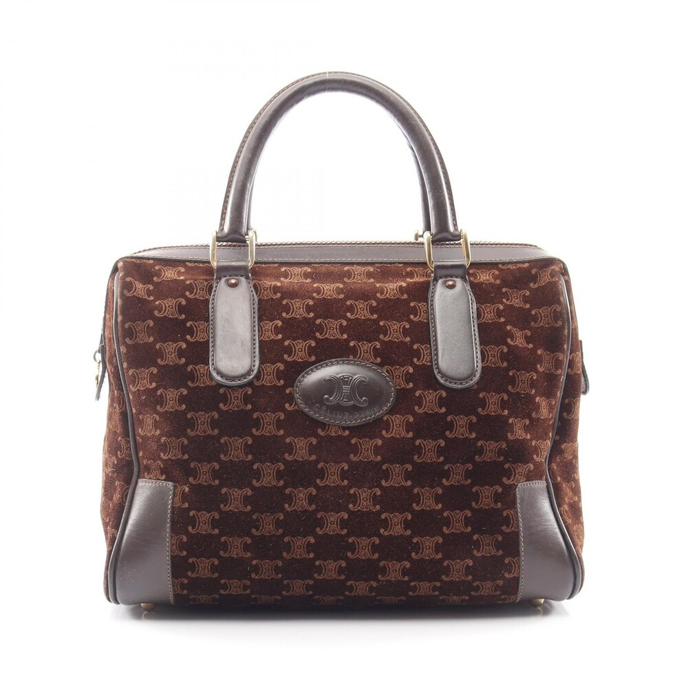 Celine Macadam Handbag Suede Leather #322918C37B